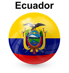 Image showing ecuador ball flag