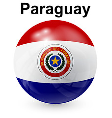 Image showing paraguay ball flag