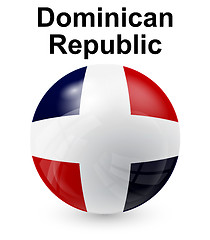 Image showing dominican republic state flag
