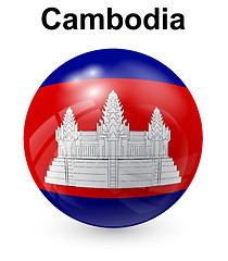 Image showing cambodia official state flag