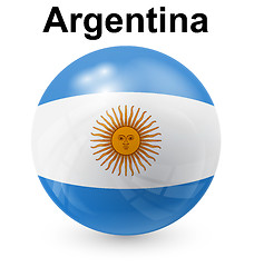 Image showing argentina ball flag