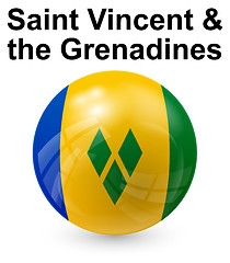 Image showing saint vincent and the grenadines state flag