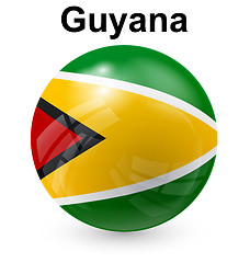 Image showing guyana ball flag