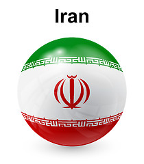 Image showing iran official state flag