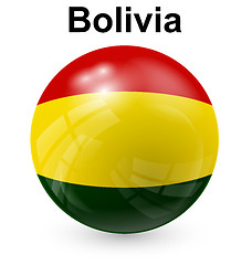 Image showing bolivia ball flag