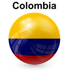 Image showing colombia ball flag