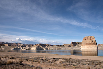 Image showing Lone Rock, Lake Powell, Arizona, USA