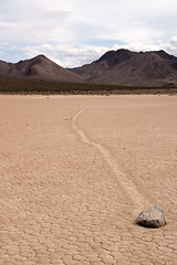 Image showing Moving Rocks, Death Valley NP, California, USA