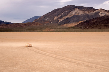 Image showing Moving Rocks, Death Valley NP, California, USA