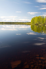 Image showing Lake in Lapland, Finland