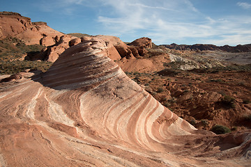 Image showing Fire Wave, Valley of Fire, Nevada, USA