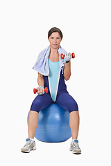 Image showing Fitness girl