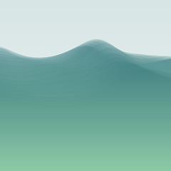 Image showing Water Wave. Vector Illustration For Your Design. 