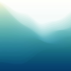 Image showing Water Wave. Vector Illustration For Your Design. 