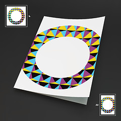 Image showing A4 Business Blank. Abstract Vector Illustration. 