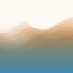 Image showing Water Wave. Vector Illustration For Your Design. 