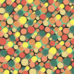 Image showing Abstract 3d background with colorful cylinders. 