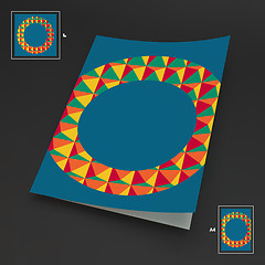 Image showing A4 Business Blank. Abstract Vector Illustration. 