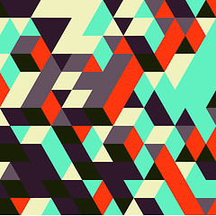 Image showing 3d blocks structure background. Vector illustration. Background 