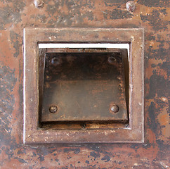 Image showing Very old prison door