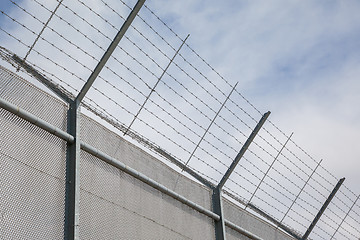 Image showing Fence around restricted area