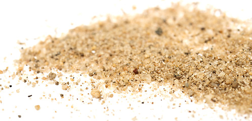 Image showing sand on white