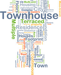 Image showing Town house background concept