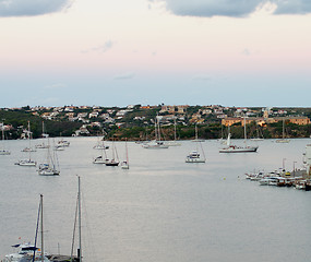 Image showing Marina of Mahon, Menorca