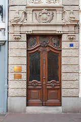 Image showing historic entry door