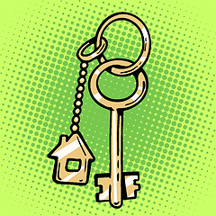 Image showing keychain house keys