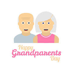 Image showing Grandparents day background with grandparents icons
