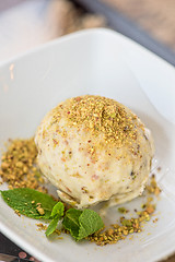 Image showing pistachio ice cream