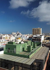 Image showing rooftop view condos hotels Las Palmas capital Grand Canary Islan