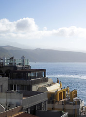 Image showing rooftop view condos hotels Las Palmas capital Grand Canary Islan