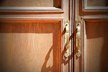 Image showing door in italy old   and trasditional  texture  