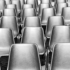 Image showing empty seat in italy europe background black  texture