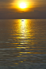 Image showing asia in the  kho phangan bay isle  sea   sunset