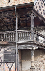 Image showing historic balcony