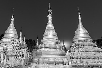 Image showing Ancient buddhist temple, Pindaya, Burma, Myanmar.