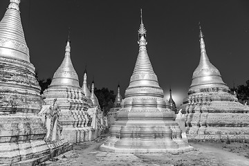 Image showing Ancient buddhist temple, Pindaya, Burma, Myanmar.