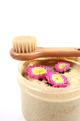 Image showing Body scrub and brush.