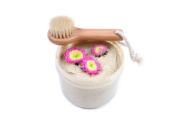 Image showing Body scrub and brush.