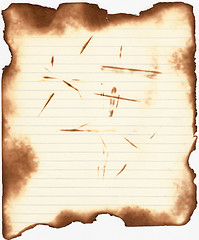 Image showing Burned paper