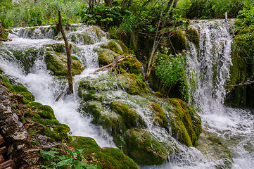 Image showing Waterfalls in Plitvice Lakes National Park, Croatia