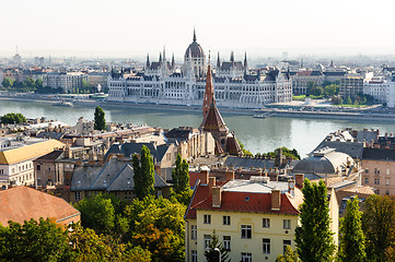 Image showing Budapest, view from Buda side to Pest