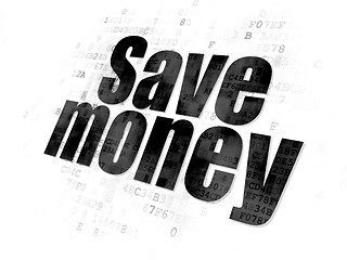 Image showing Money concept: Save Money on Digital background