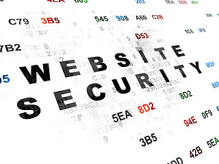 Image showing Privacy concept: Website Security on Digital background