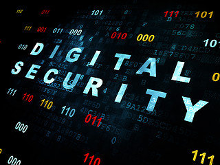 Image showing Security concept: Digital Security on Digital background