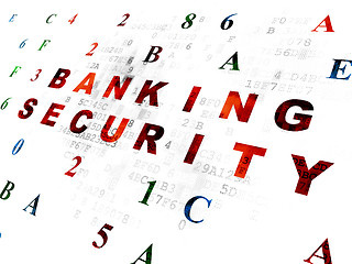 Image showing Security concept: Banking Security on Digital background