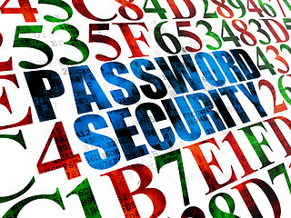 Image showing Security concept: Password Security on Digital background